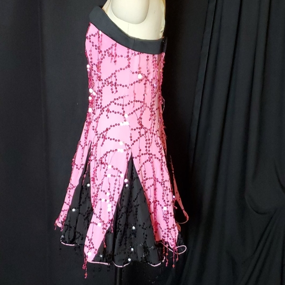 Sparkly Pink Costume/Dance dress S/M - Picture 6 of 12